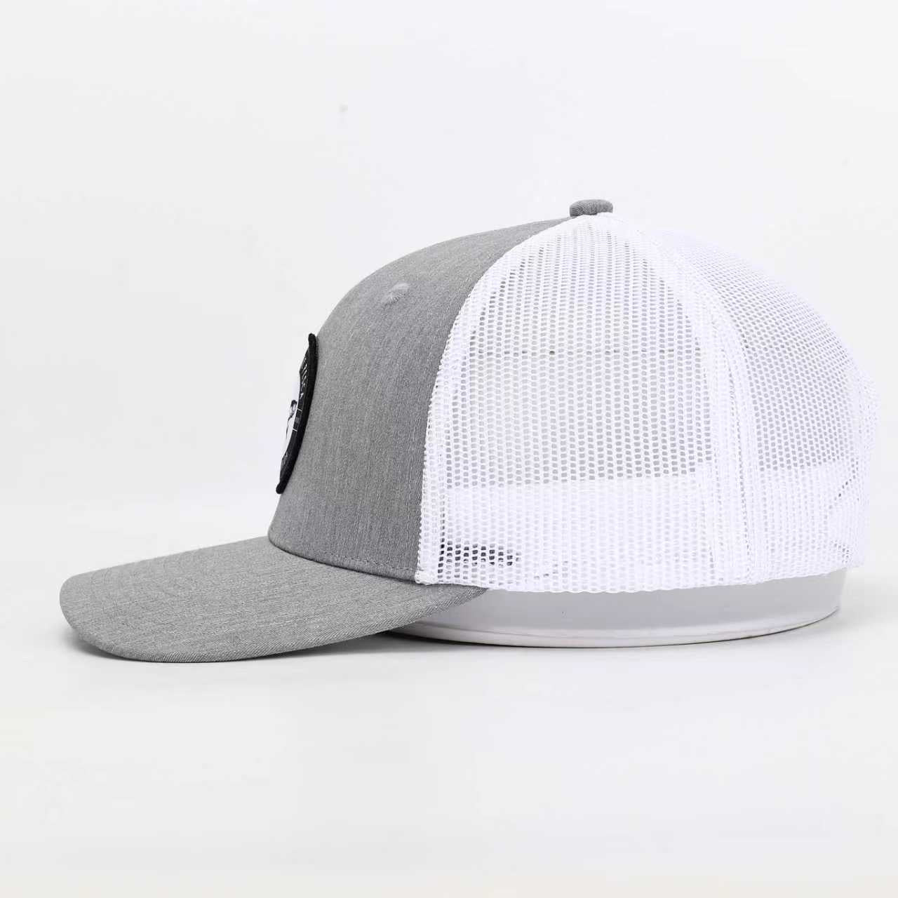 Trucker Gray & White Hat